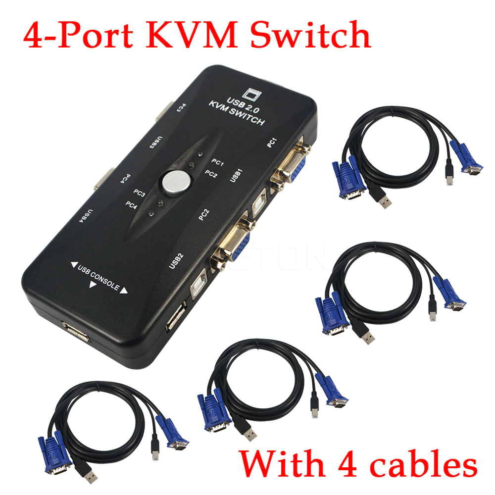 4 port kvm switch