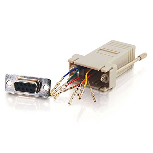 RJ45 Female to DB9 Female Serial RS232 Modular Adapter for Router Terminal