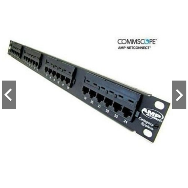 Commscope AMP Cat6 (Category 6 System) 24 Port Patch Panel