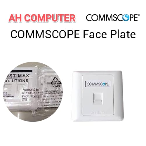 Systimax / Commoscope Rj45 Ethernet Modular Keystone Face Plate (Duble / Single)