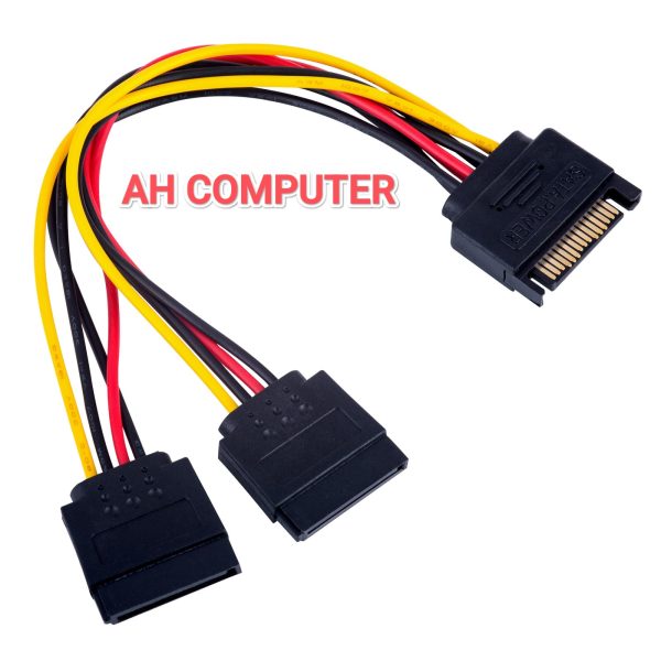 SATA Splitter, Sata Power ' Y ' Cable - 1x SATA Power Plug to 2X Sata Power