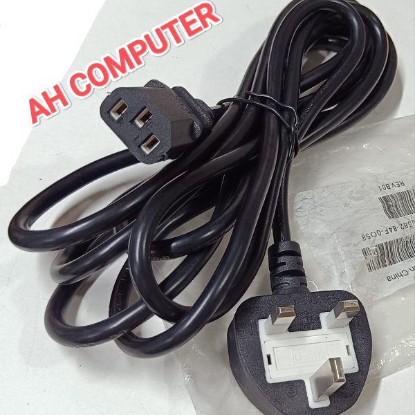 3 Pin Power Cable for Desktop - 1.5m - Black