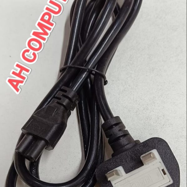 3 Pin Laptop Power Cable - Black