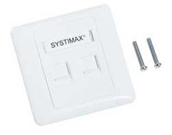 Systimax / Commoscope Rj45 Ethernet Modular Keystone Face Plate (Duble / Single)