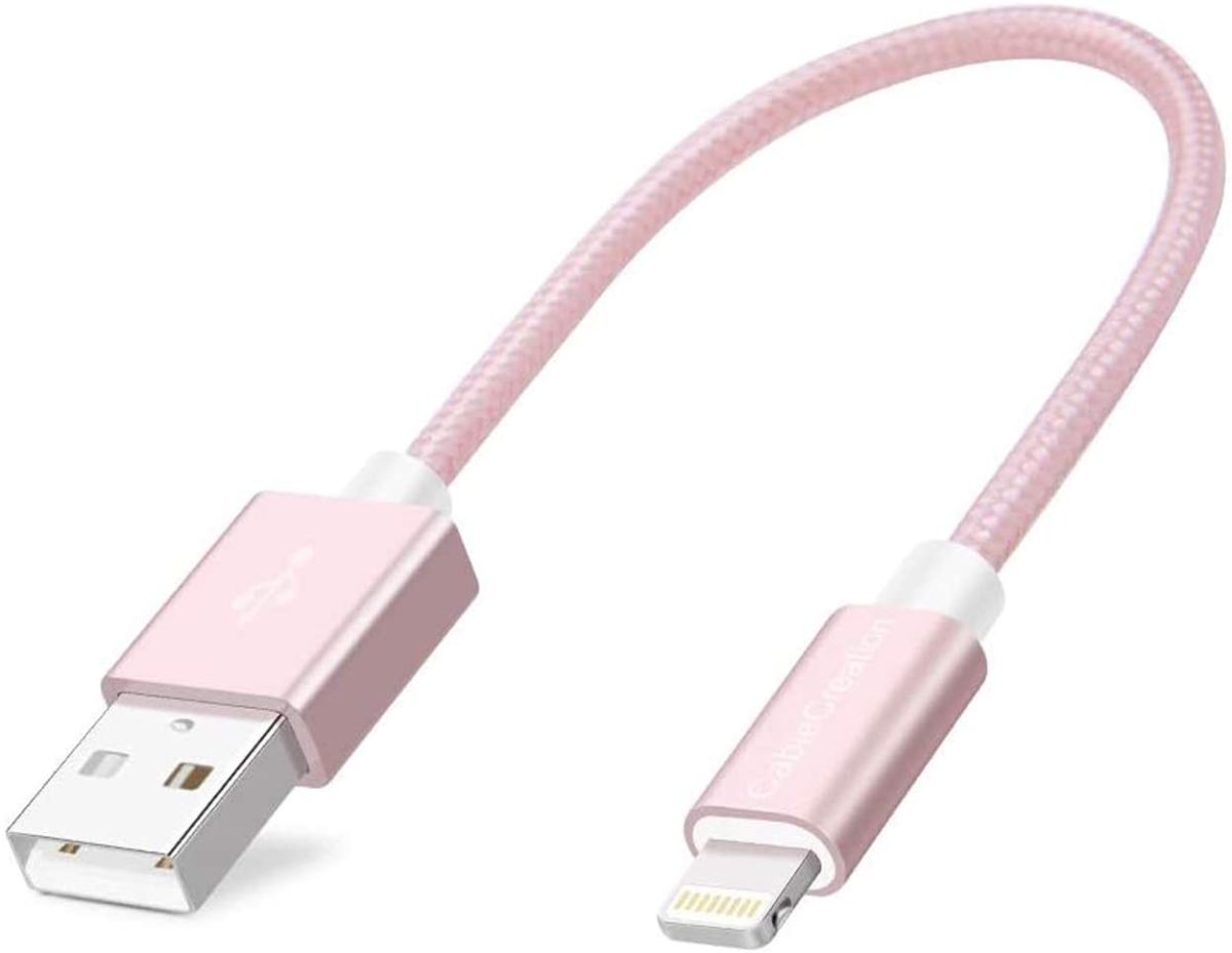 0.5FT Short iPhone Charger Cable, 6 Inch Lightning to USB Charging Cable