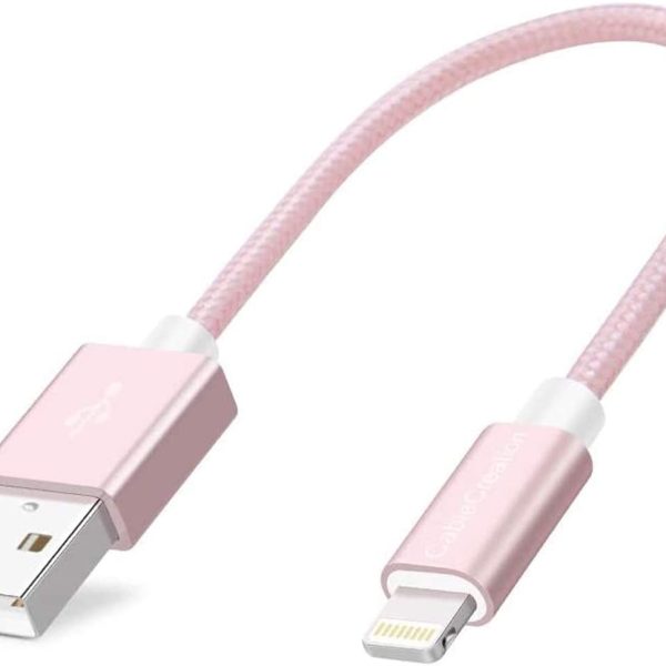 0.5FT Short iPhone Charger Cable, 6 Inch Lightning to USB Charging Cable