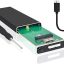 JacobsParts M.2 NGFF SATA SSD to USB 3.0 Portable External Drive Enclosure Case with UASP