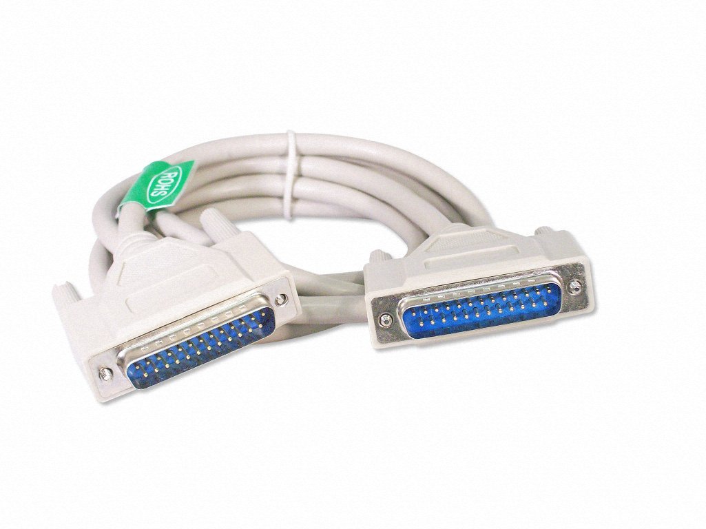DB25 to 25 Pin Male to Female Serial Parallel Printer Extension Cable 