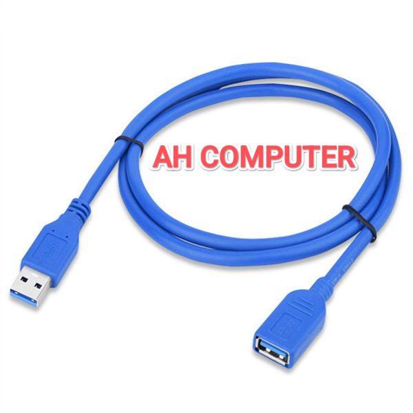 USB 3.0 Extension Cable USB Cable Male To Female Data Sync Cord 1.5M - Blue