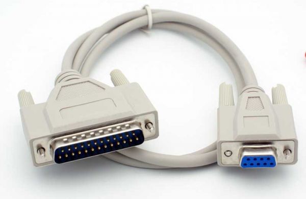 Serial RS232 9 pin female to 25 pin male cable