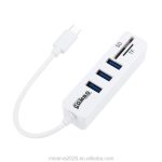Mini 2 in 1 Combo 3 Port USB 2.0 HUB Splitter Card Reader Card reader for SD TF Micro SD for PC Computer Laptop