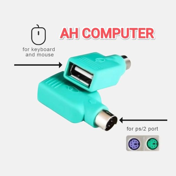 USB Female PS2 Male Keyboard and Mouse Converter and Connecter