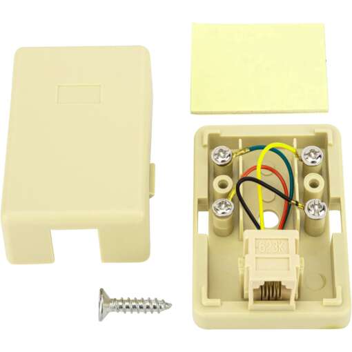 Telephone ( TNT ) Lan Phone Box Socket and Connecting / Single ( 1 ) Port  / RJ 11 Port