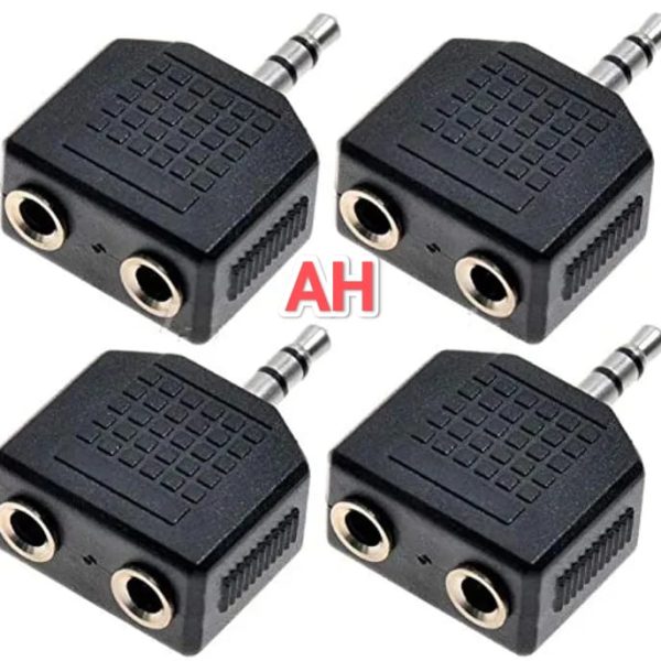 3.5mm Stereo Jack Plug 2 in 1 Socket - Headphone Splitter