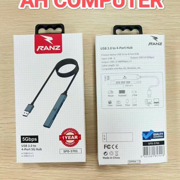 USB HUB 4 Port RANZ SPD 5701
