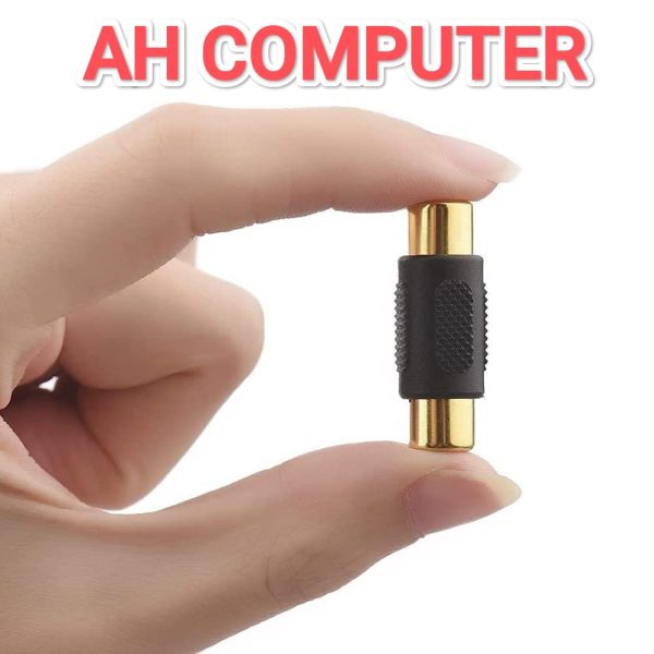 RCA Female to Female Coupler or Adapter and Audio Video Jointer