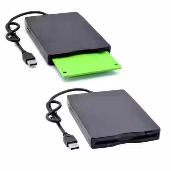 USB Portable Floppy Disk Drive External 3.5 USB 1.44 MB FDD Floppy Disk Drive Plug & Play for Desktop & Laptop