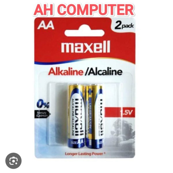 Maxell Alkaline AA Batteries 1.5 Volt Power
