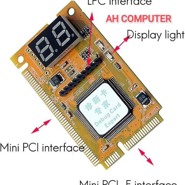 Multifunction 3 in 1 Debug Card Expert Mini PCI PCI-E LPC PC Laptop Analyzer Tester Diagnostic Post Test Card Part