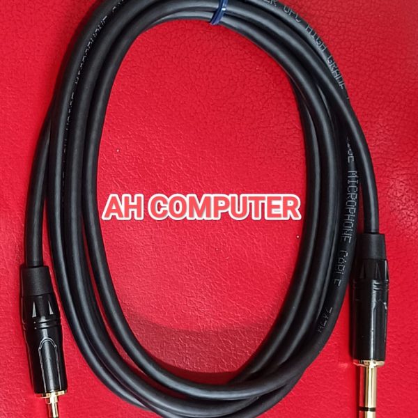 3.5mm to 6.35mm (1/4 inch) male-to-male stereo audio cable