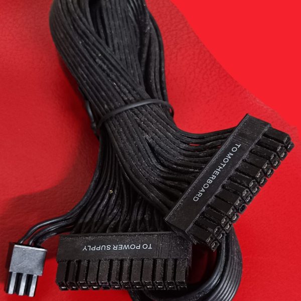 ATX 24-pin Male to Male 6 pin Motherboard Power Supply Cable