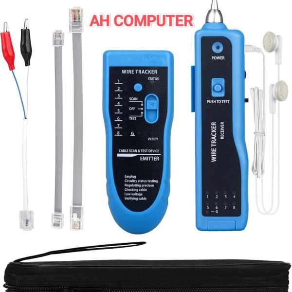RJ45 Cat5e Cat6 CAT6A Cable Finder RJ11 Telephone Wire Tracker Toner Ethernet LAN Network Cable Tester Detector Line Finder