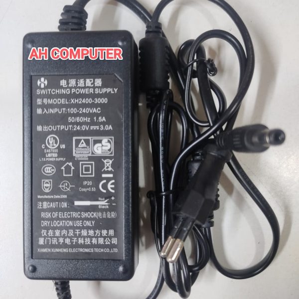 24V 3Amp AC/DC Power Supply Adapter and Charger