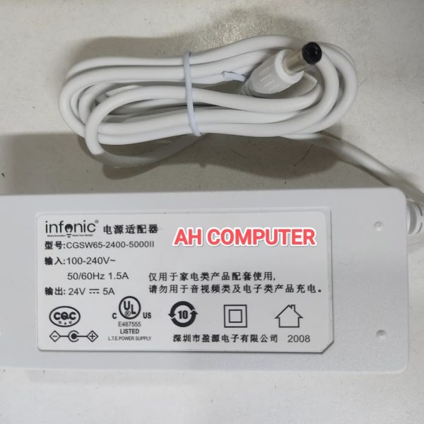 24V 5A AC/DC Power Supply Adapter and Charger