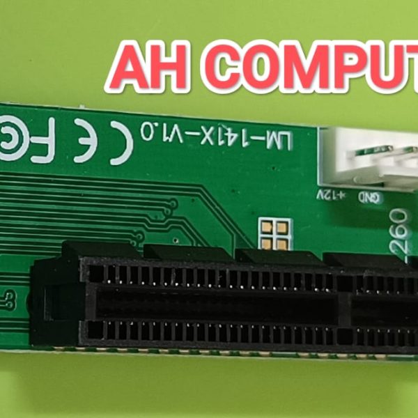 M.2 (NGFF) Key-M to PCI-Express x4 adapter card (model LM-141X-V1.0), which converts an M.2 slot on a motherboard into an active PCIe slot.