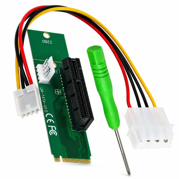 M.2 (NGFF M-Key) to PCI-E 4X slot riser/adapter card kit