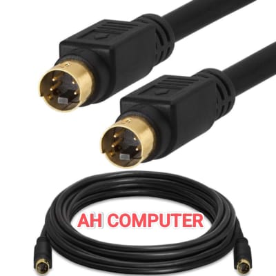 4-pin S-Video (Super Video / Mini-DIN 4) male-to-male cable